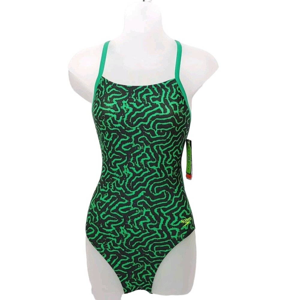 Speedo Pro LT Race Maze Flyback One Piece Women's Swimsuit 8/34